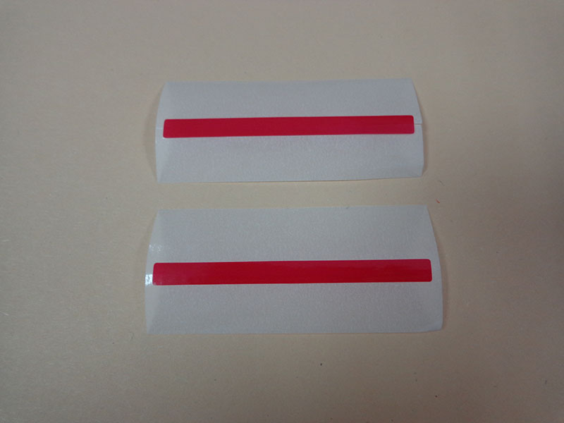 T0181A8 RED TAPE CONNECTOR ESD 4mm 25mm PAPER